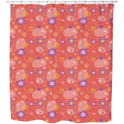 Flowers Mira Shower Curtain