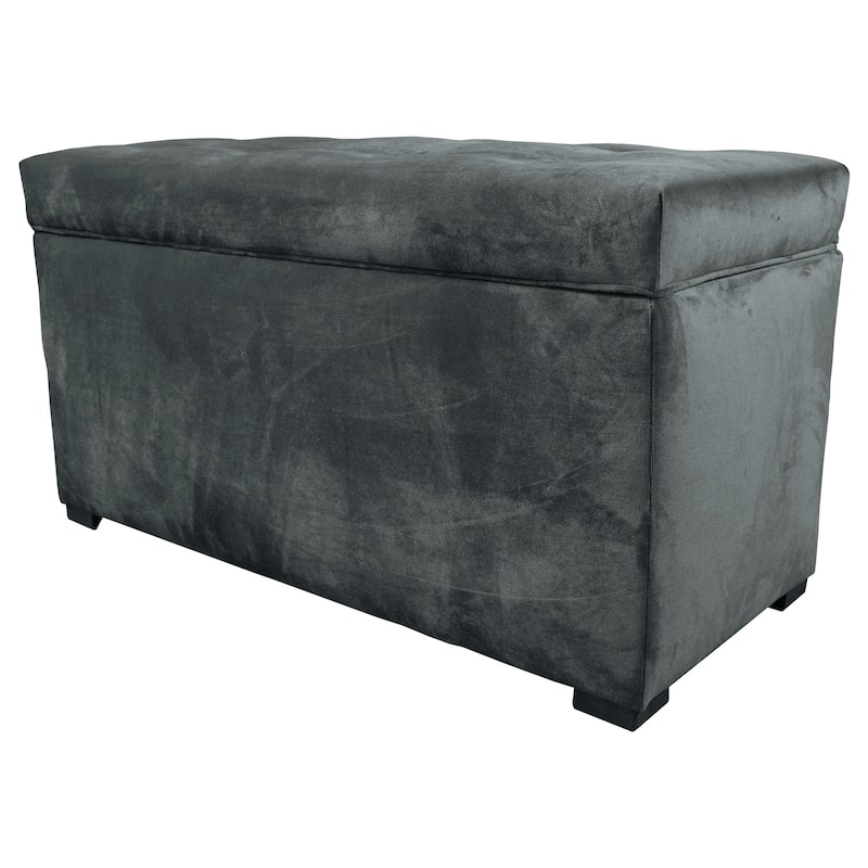 MJL Furniture - Angela 8 Button Tufted Mystere Storage Trunk - Bench