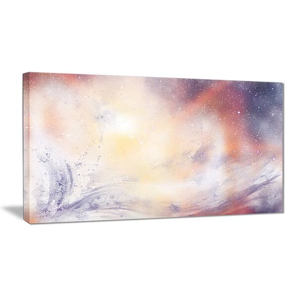 Shop Designart Blurry Watercolor With Star Abstract Painting