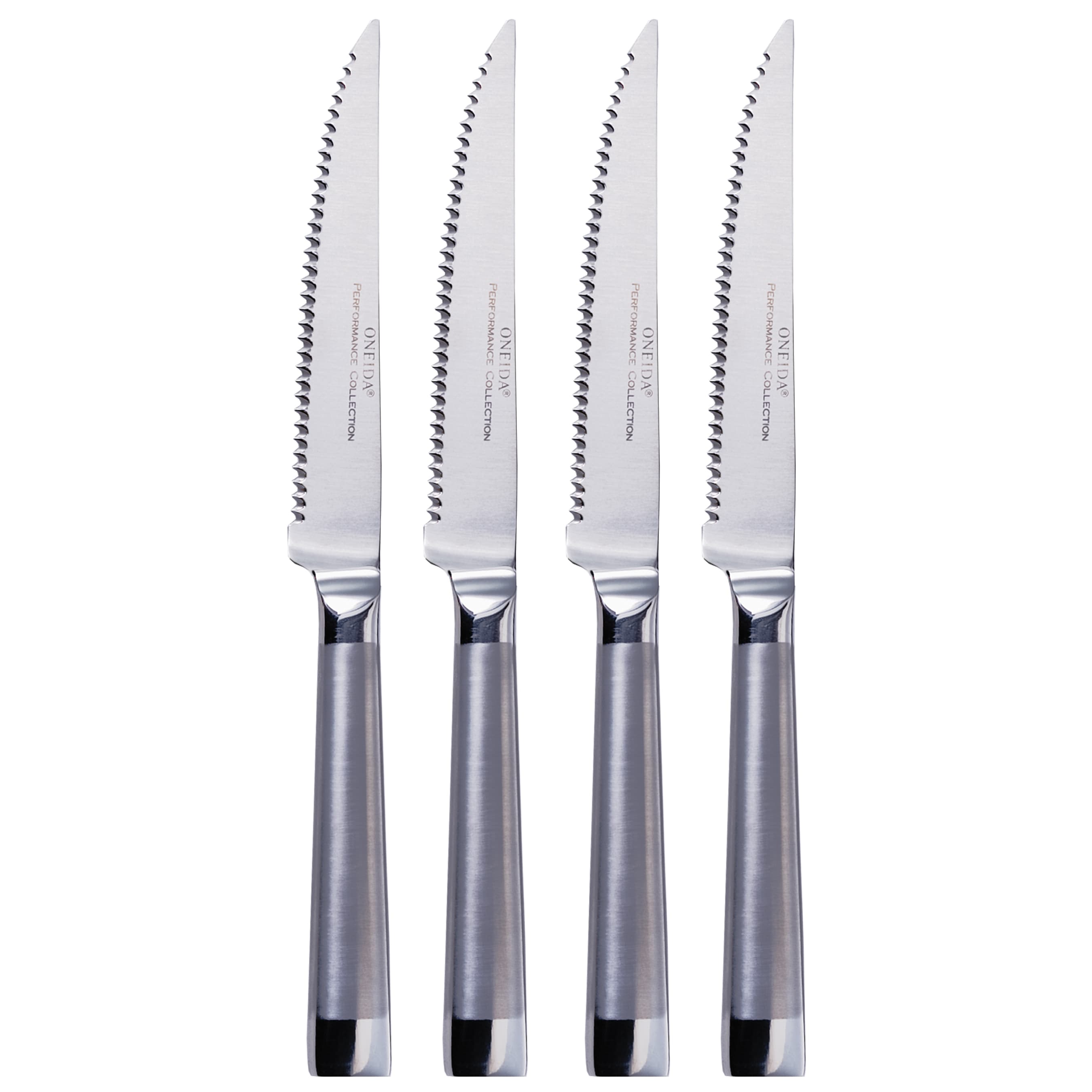 Oneida Performance 4 Piece Stainless Steel Steak Knives