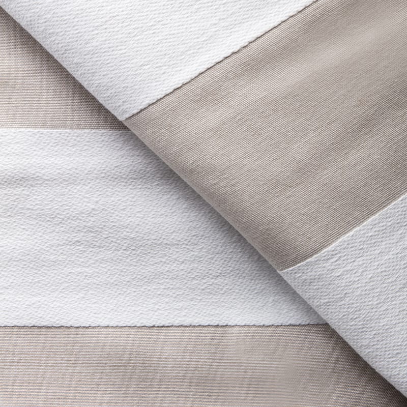 Barrado Stripe Sham - King Taupe