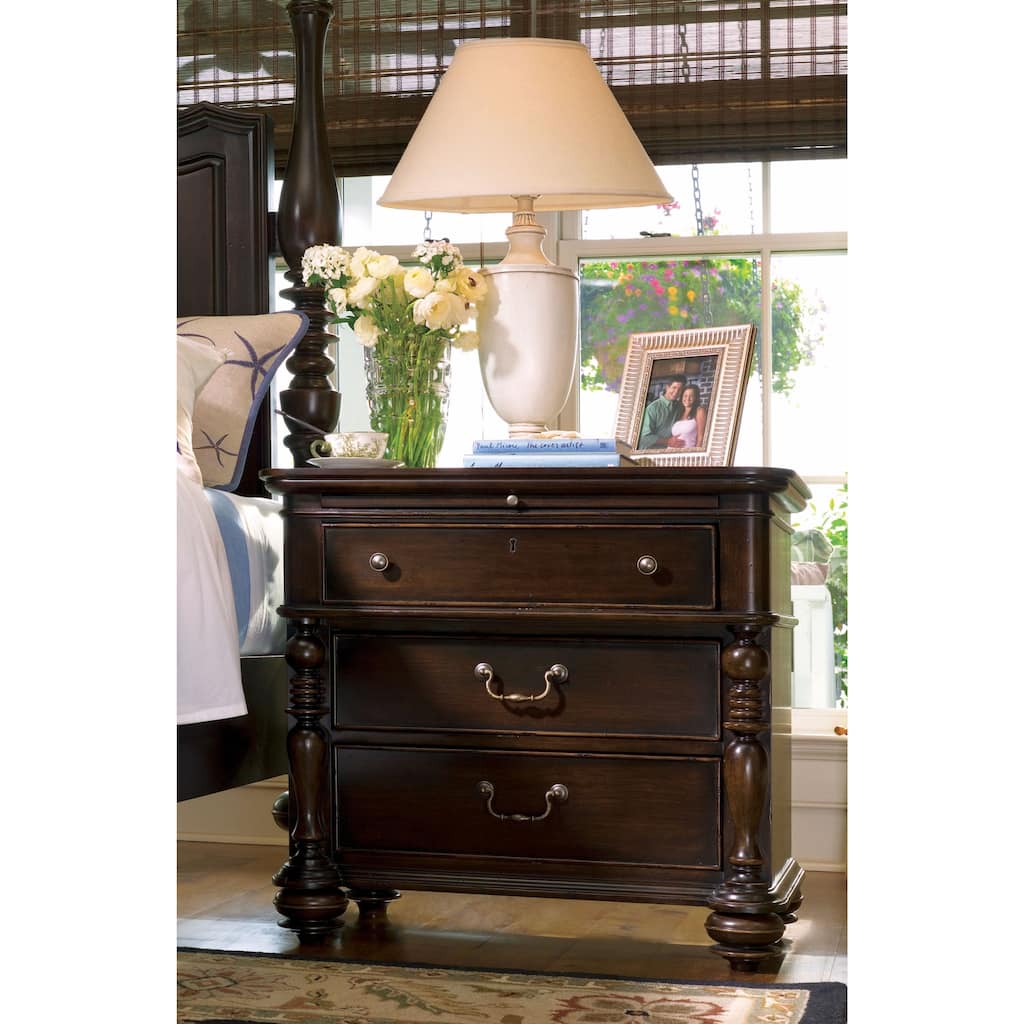 paula deen furniture tobacco Paula Deen Home Drawer Nightstand in Tobacco Finish - Overstock