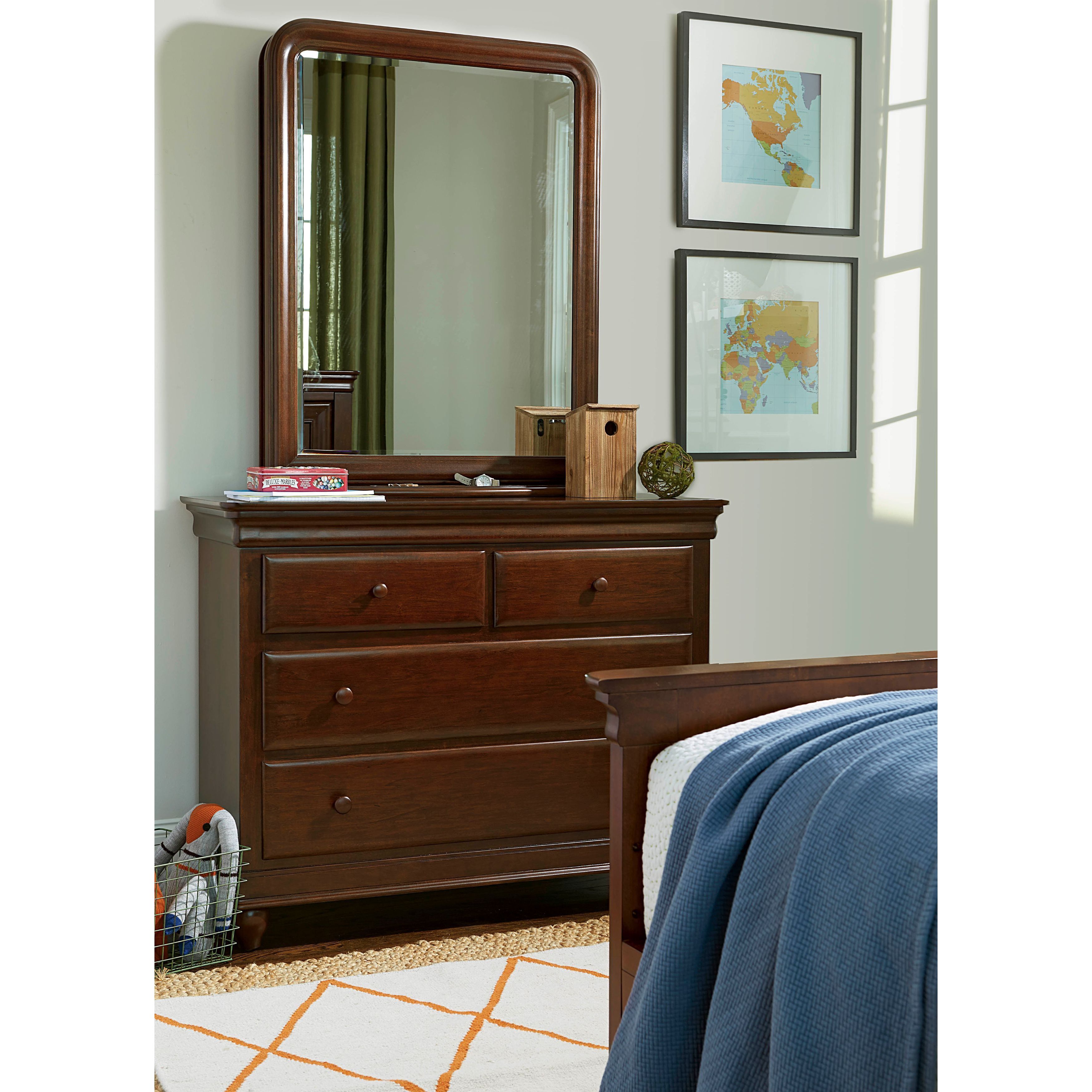 Shop Smartstuff Classics 4 0 Single Dresser In Classic Cherry