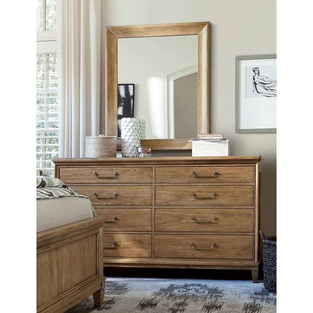 Moderne Muse Mirror in Bisque Finish