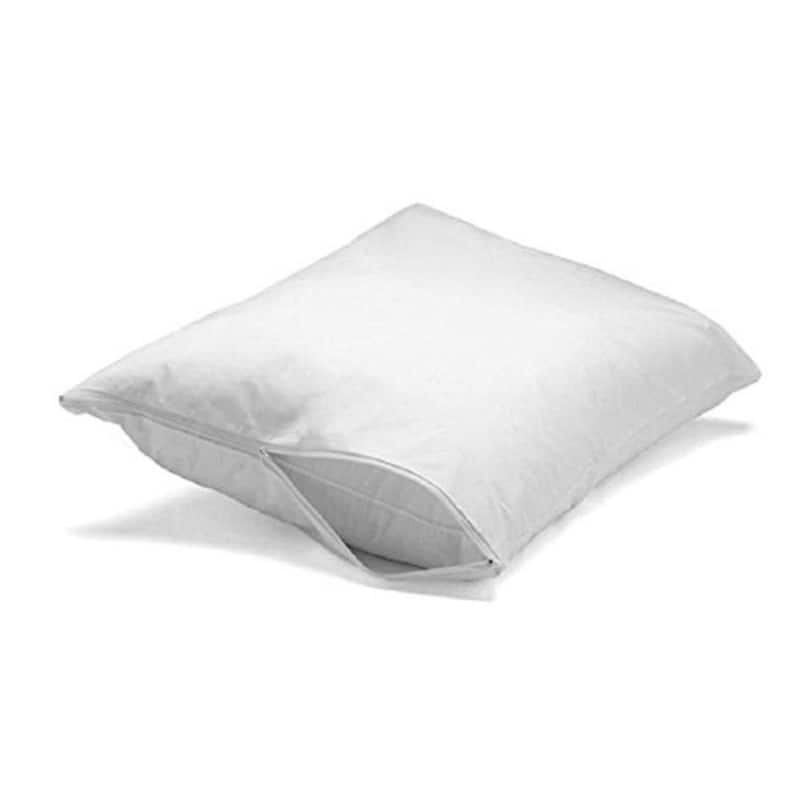 Bon Bonito Pillow Case Allergy and Bed Bug Control Zippered Pillow Protectors (Set of 2)