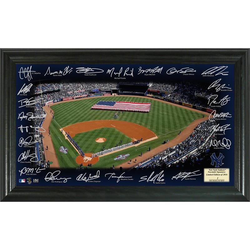 MLB New York Yankees Baseball Field Metal Panel