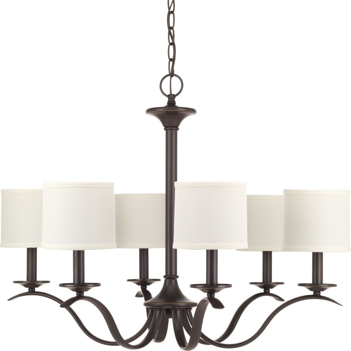Progress Lighting P4739-20 Inspire Six-light Chandelier - N/A (Antique Bronze) - Chandeliers For Bedrooms by Overstock.com