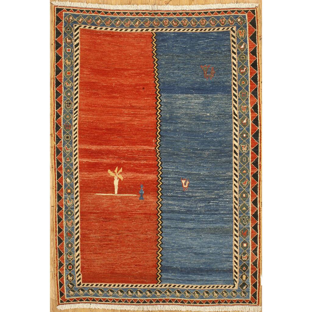 Flat Weave Persian Rug with Geometric Design