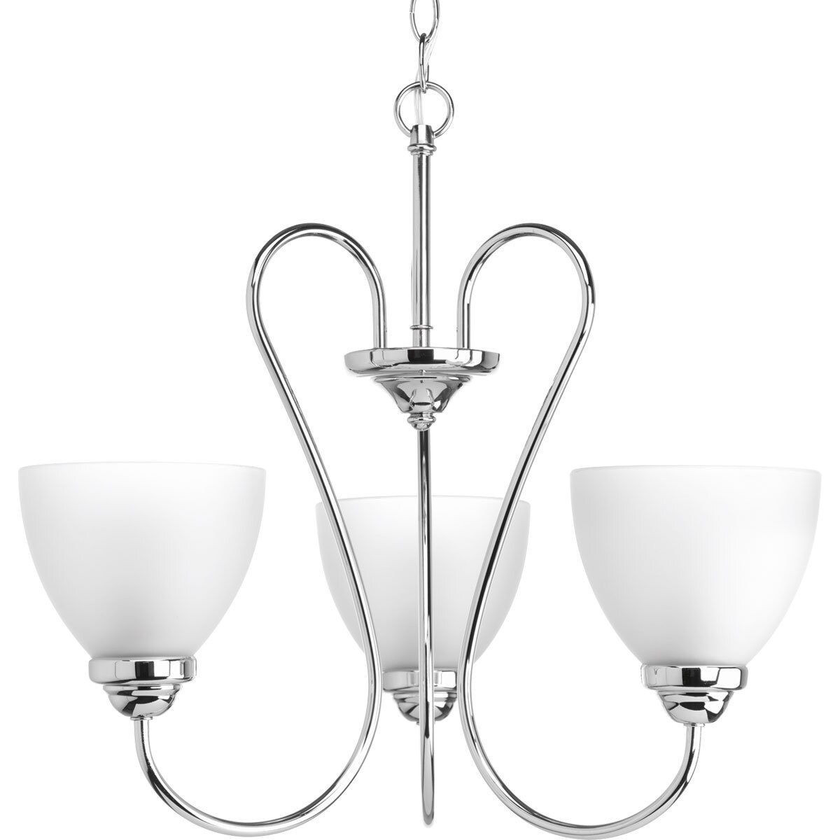Progress Lighting P4664-15 Heart 3-light Chandelier (Polished Chrome) - Chandeliers For Bedrooms by Overstock.com