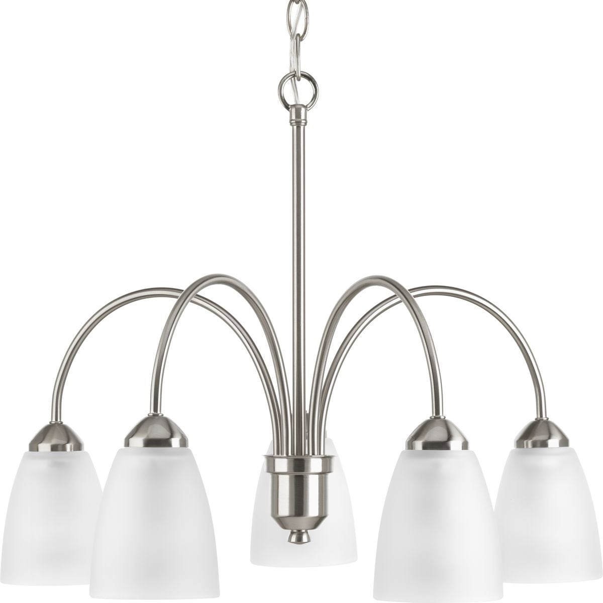 Progress Lighting P4735-09 Gather 5-light Chandelier - N/A (Brushed Nickel) - Chandeliers For Bedrooms by Overstock.com