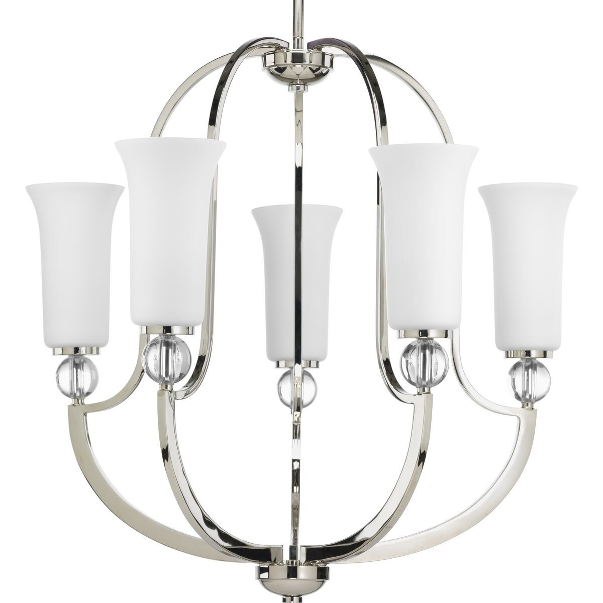 Progress Lighting P4651-104 Elina 5-light Chandelier - N/A (Polished Nickel) - Chandeliers For Bedrooms by Overstock.com