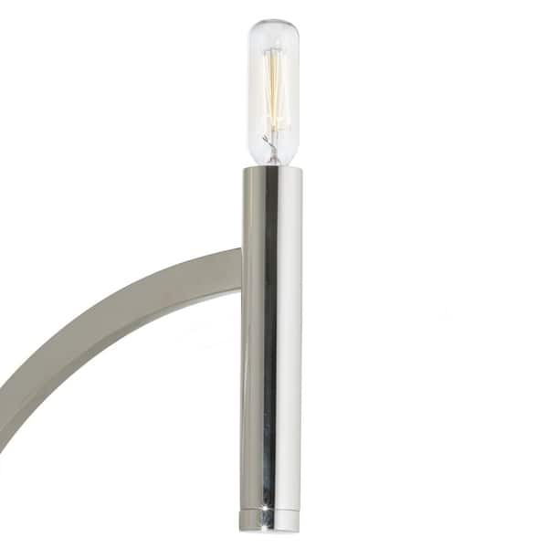 Progress Lighting Draper 5-Light Polished Nickel Transitional Chandelier