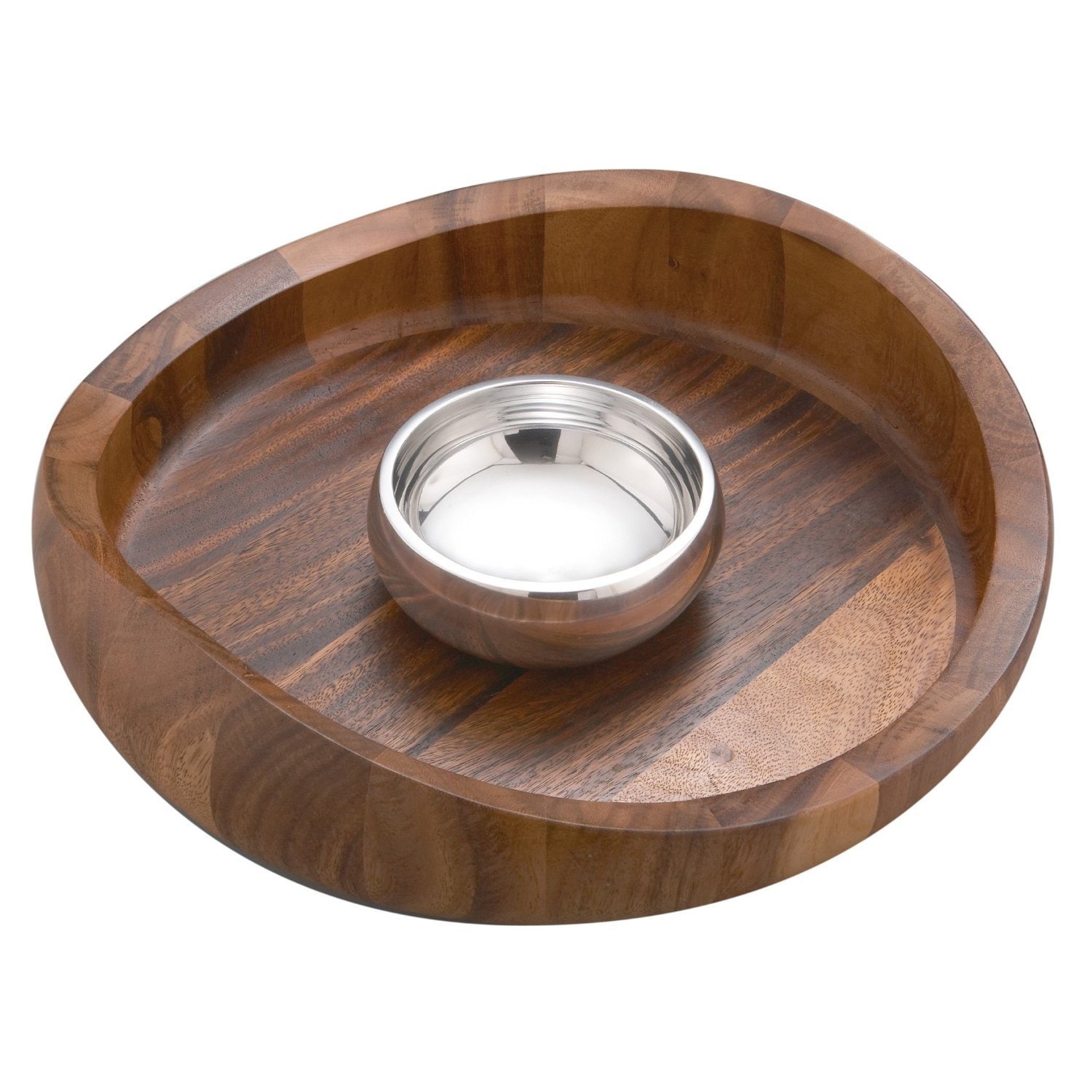 Nambe Butterfly Chip and Dip - 16.25" x 16.5" x 5"