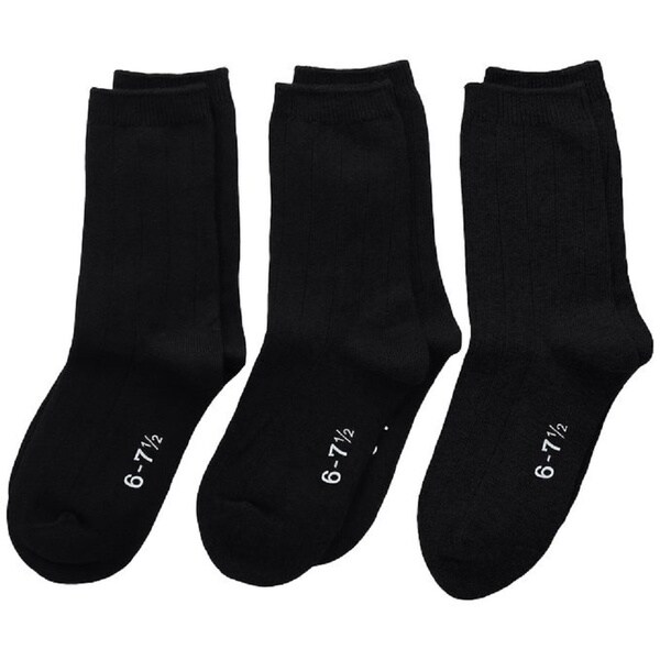 trimfit Boys Big 6 Pack Cotton Rib Crew Socks comfortoe