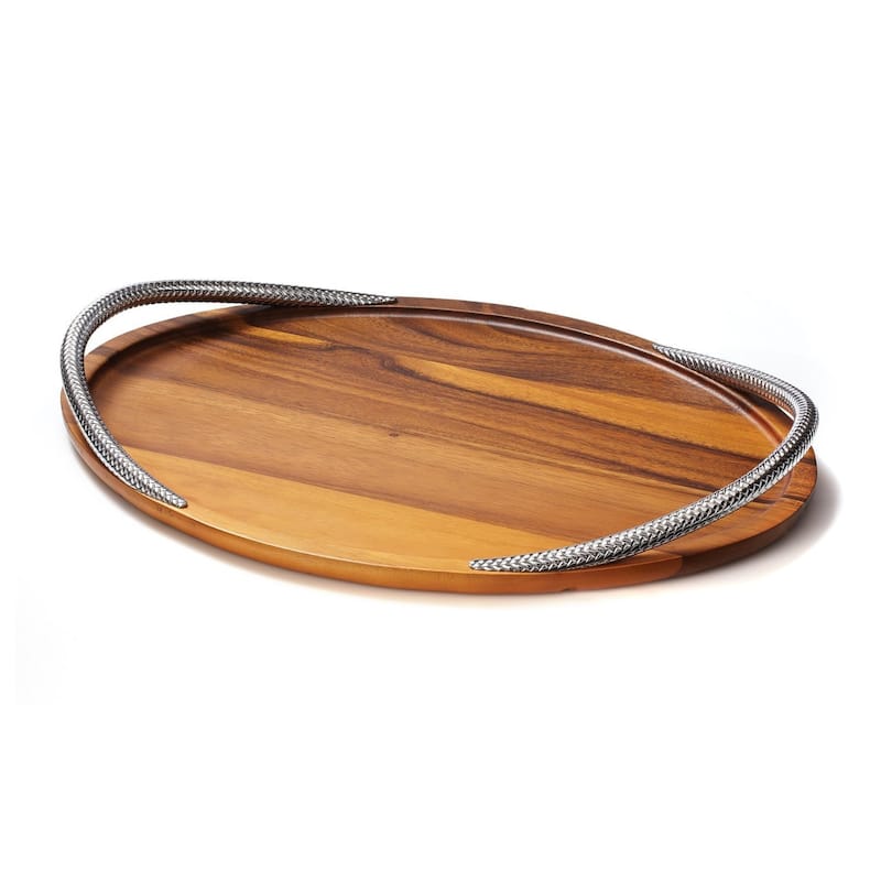 Nambe Braid Serving Tray