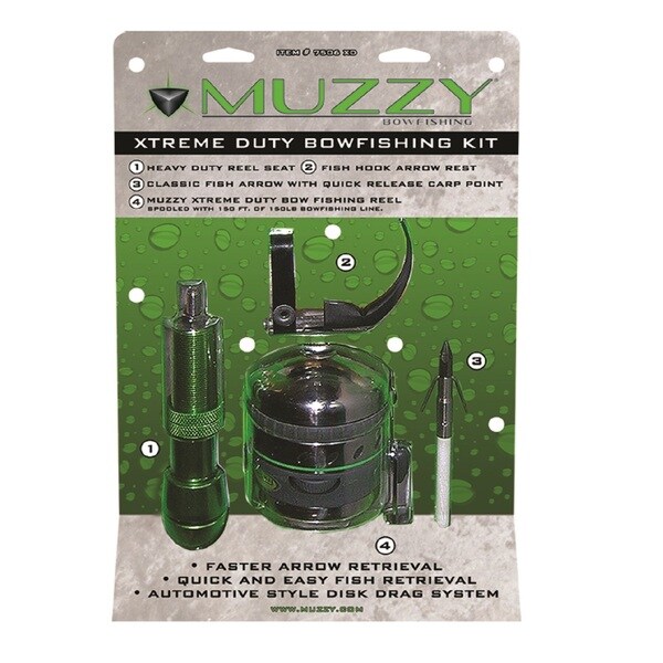 Muzzy Xtreme Duty Spincast Style Bowfishing Kit