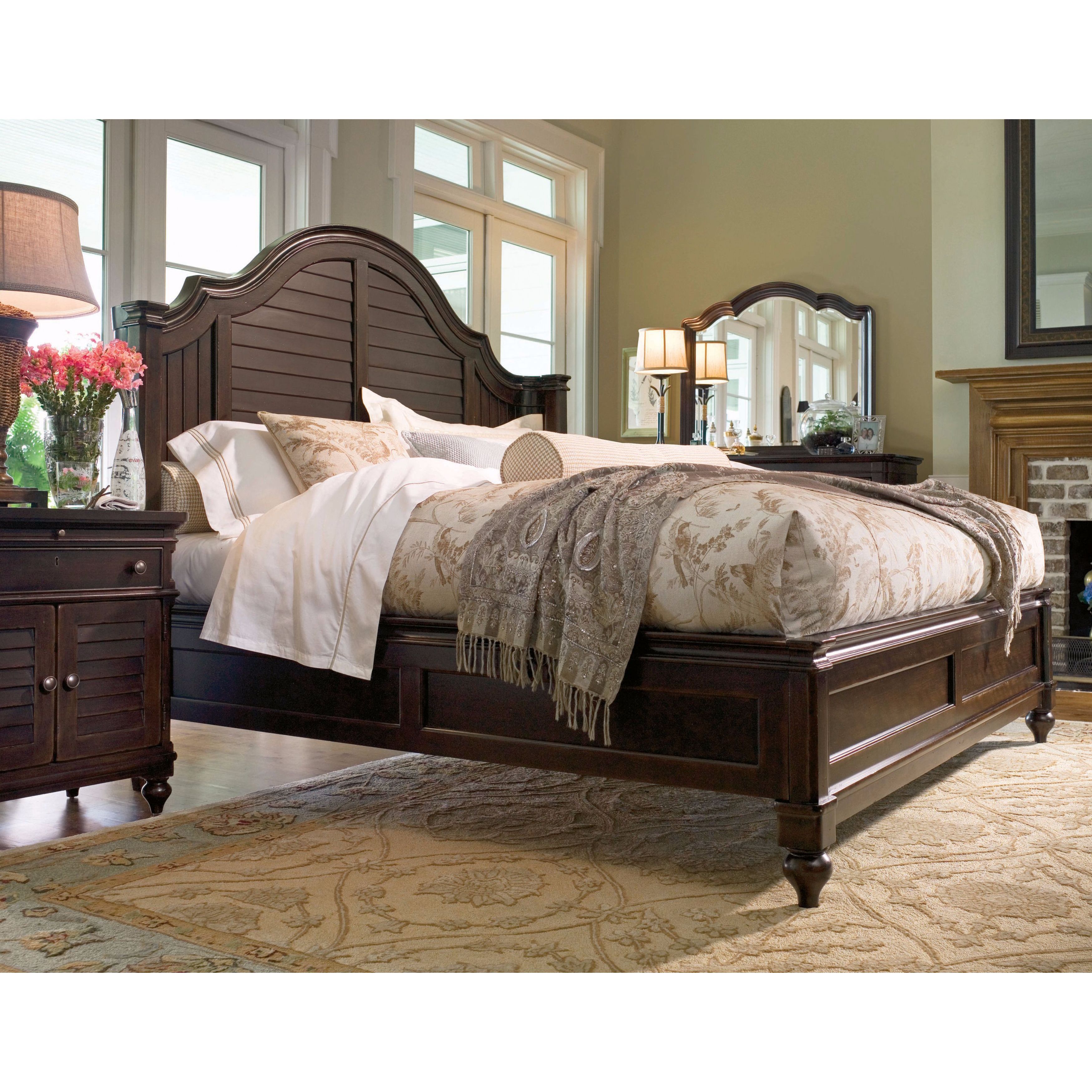 paula deen bedroom furniture tobacco Paula Deen Home Steel Magnolia Complete Bed in Tobacco Finish