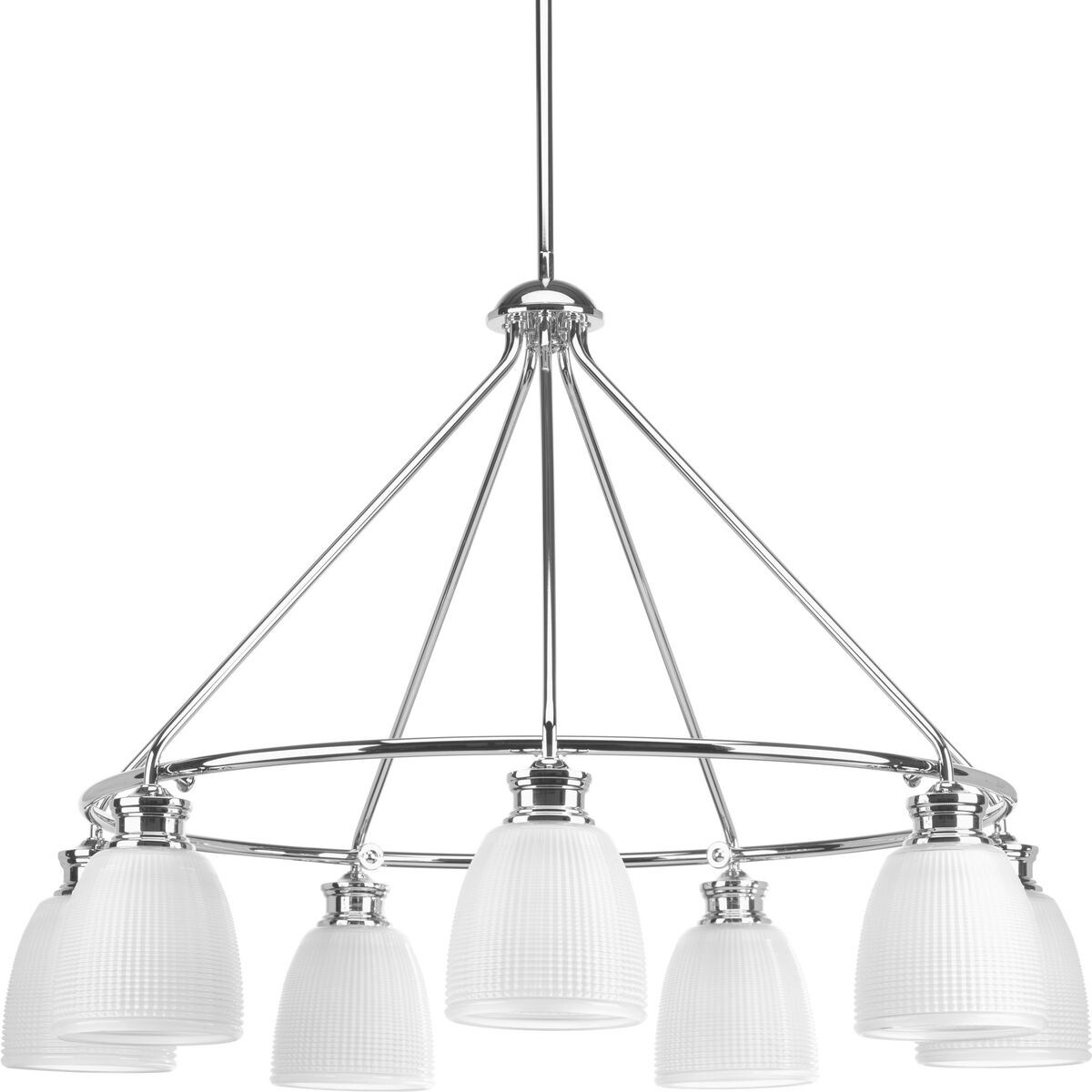 Progress Lighting P4724-15 Lucky 7-light Chandelier - N/A (Polished Chrome) - Chandeliers For Bedrooms by Overstock.com