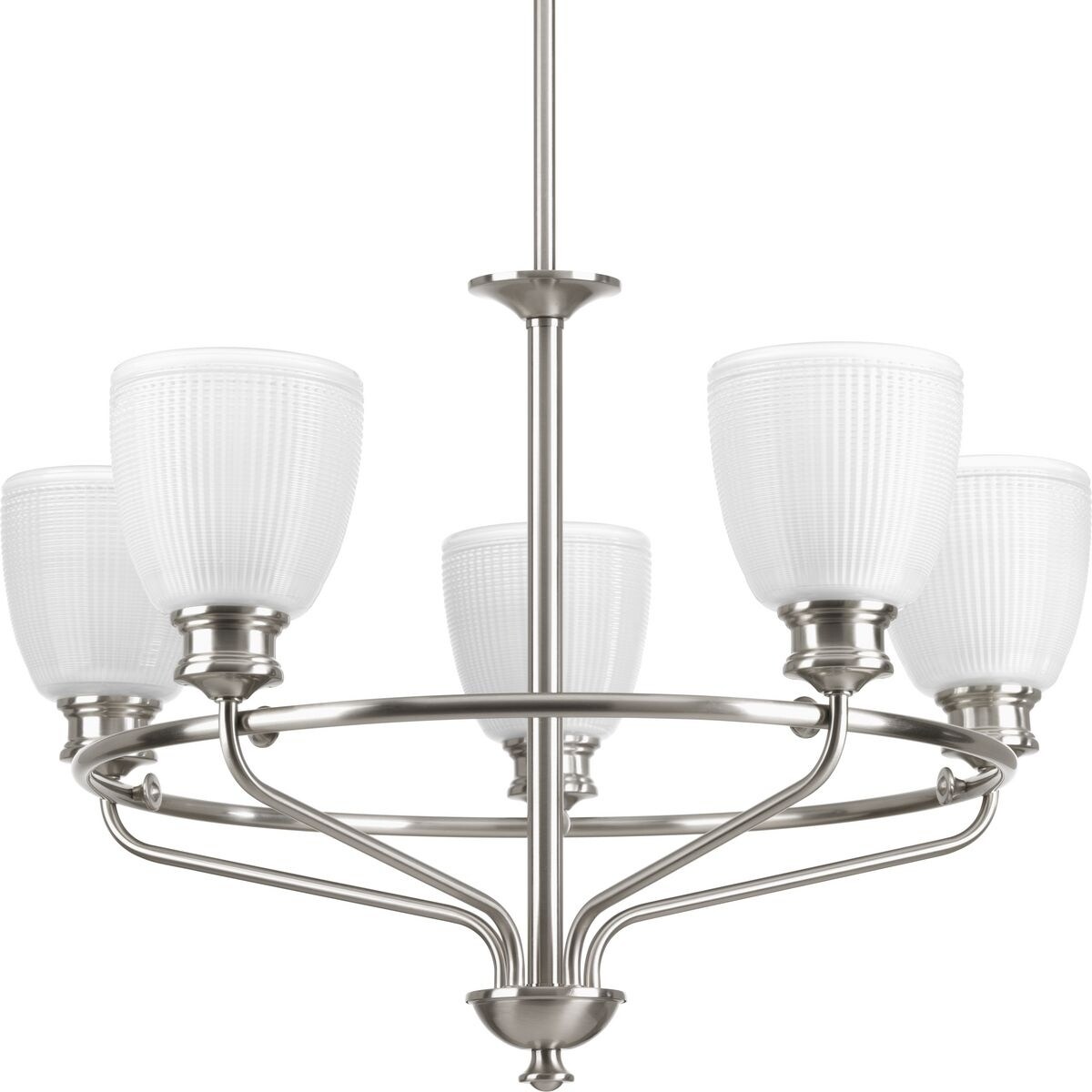 Progress Lighting P4723-09 Lucky 5-light Chandelier - N/A (Brushed Nickel) - Chandeliers For Bedrooms by Overstock.com