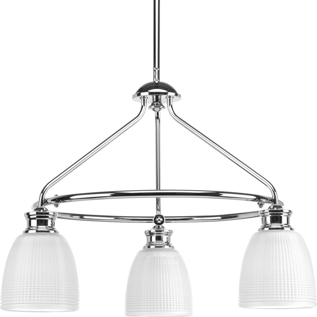 Progress Lighting P4721-15 Lucky 3-light Chandelier - N/A (Polished Chrome) - Chandeliers For Bedrooms by Overstock.com