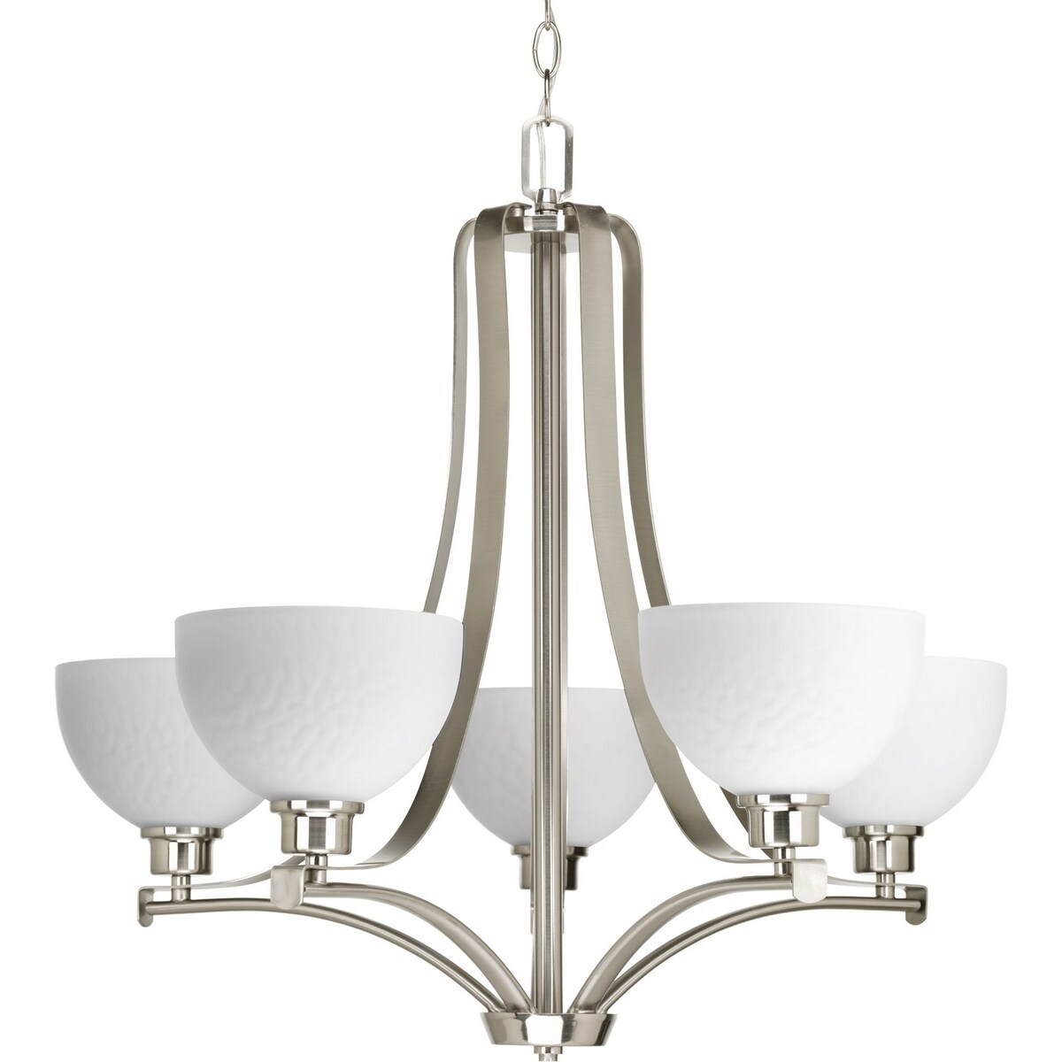 Progress Lighting P4271-09 Legend 5-light Chandelier - N/A (Brushed Nickel) - Chandeliers For Bedrooms by Overstock.com