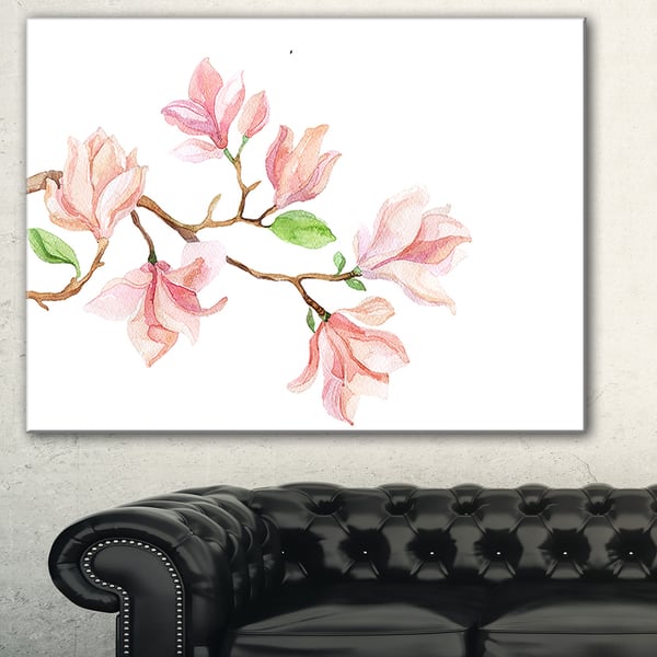 Shop Mongolia Flower Painting Watercolor Floral Art Canvas Print