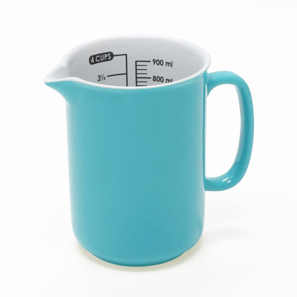 Chantal 4 Cup Ceramic Measuring Jug in Aqua - Free Shipping On Orders ...