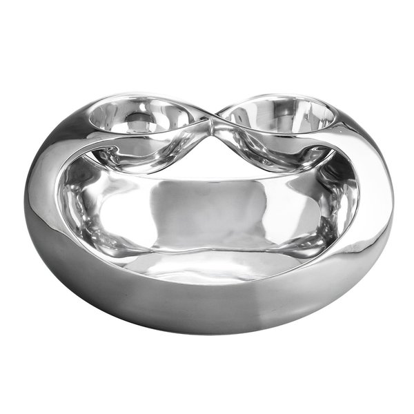 Nambe Infinity Double Dip Serving Bowl Free Shipping Today