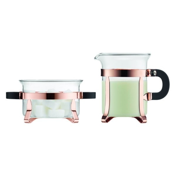 Bodum 492218 Chambord Classic Copper Sugar and Creamer Set Free