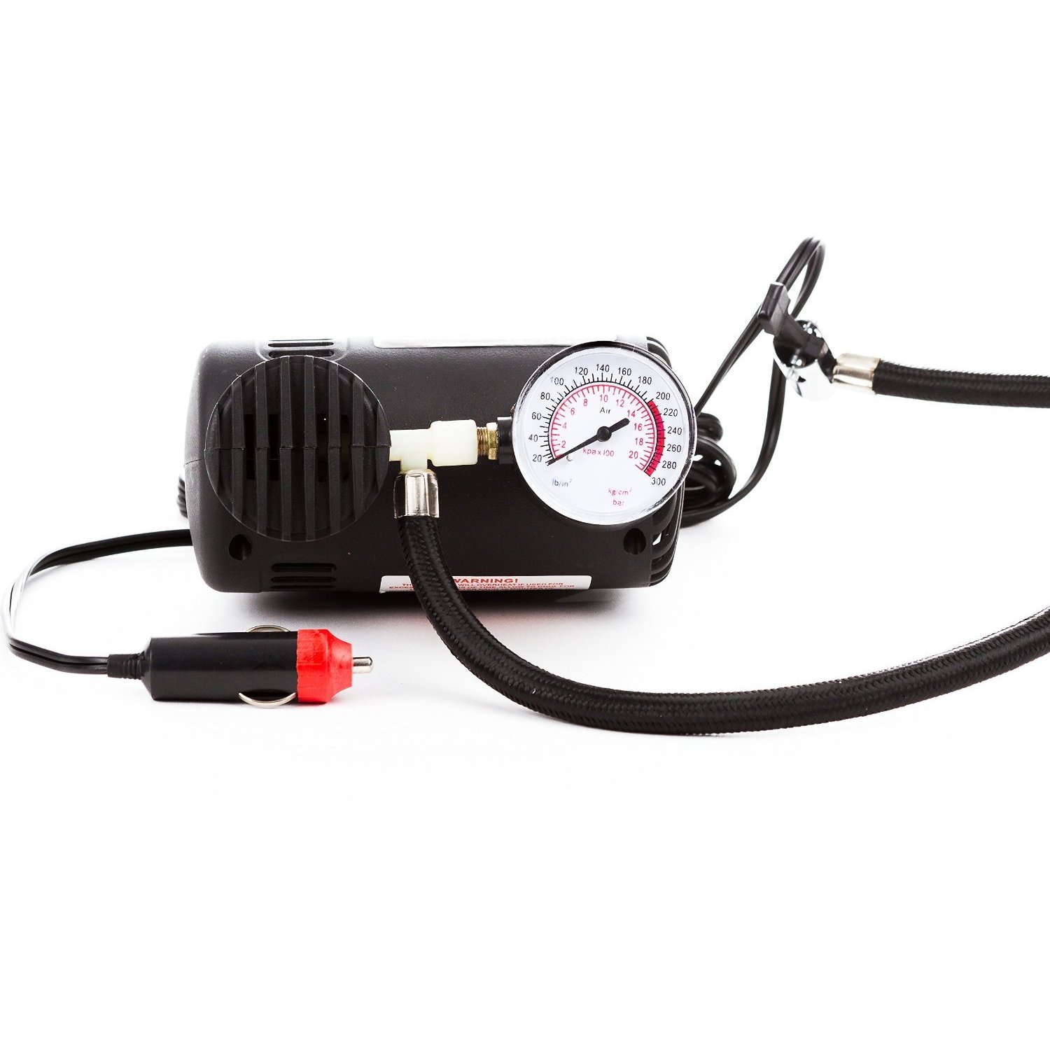 electric air pump with pressure gauge