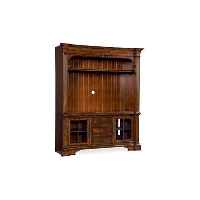 Villa Cortina Entertainment Console with Hutch Complete