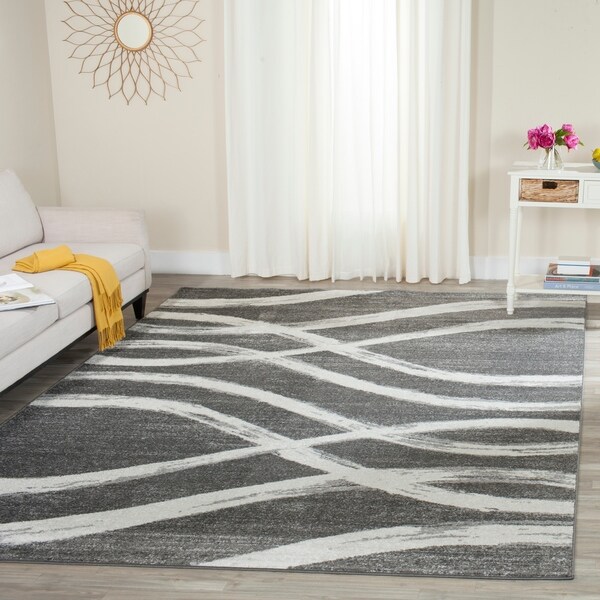 Shop Safavieh Adirondack Modern Charcoal/ Ivory Rug - 8&#39; x 10&#39; - On Sale - Free Shipping Today ...
