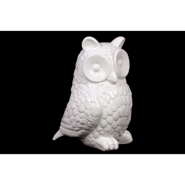 White Ceramic Owl Figurine Free Shipping On Orders Over 45 White Ceramic Owl Figurine