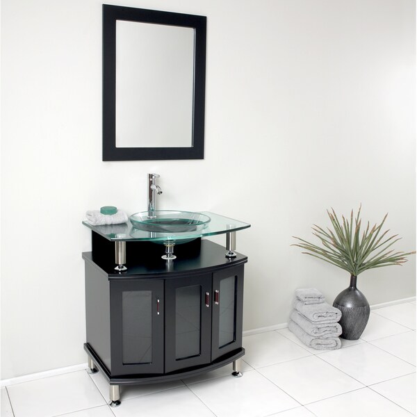 Fresca Contento 30 Espresso Modern Bathroom Vanity W Mirror Fresca Contento 30 Espresso Modern Bathroom Vanity W Mirror