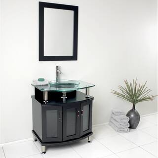 Faucet Included Bathroom Vanities Vanity Cabinets Online At Fresca Contento 30 Espresso Modern Bathroom Vanity W Mirror