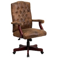 shop bomber brown classic executive office chair free shipping