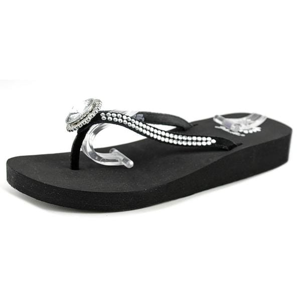 yellow box leather sandals