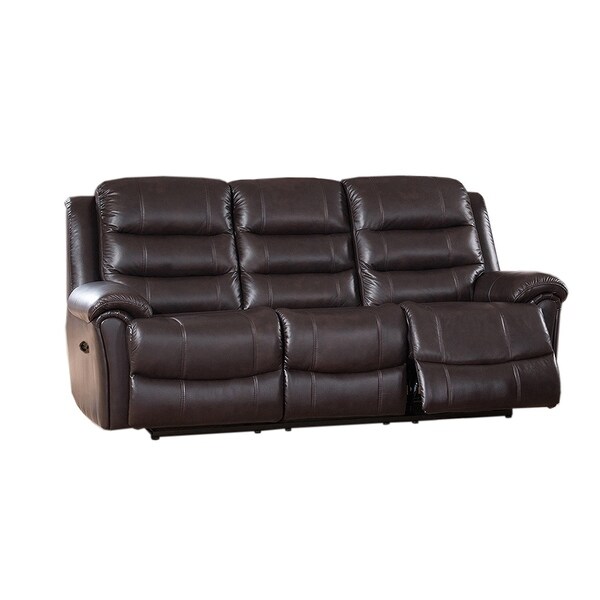 Shop Astoria Top Grain Leather Lay-Flat Power Reclining ...