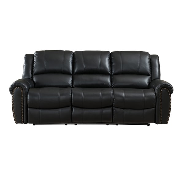 Houston Top Grain Leather Reclining Sofa With Memory Foam Storage Houston Top Grain Leather Reclining Sofa With Memory Foam Storage Drawer And Pull