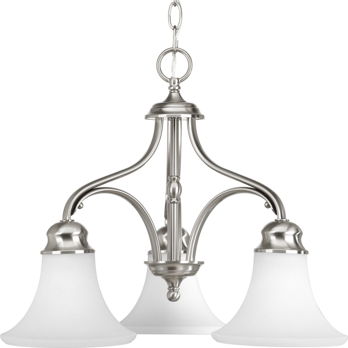 Progress Lighting P4035-09 Applause 3-light Chandelier - N/A (Brushed Nickel) - Chandeliers For Bedrooms by Overstock.com