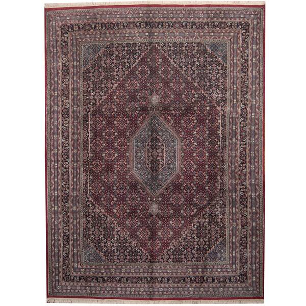 Handmade Bidjar Wool Rug India 9 X 12 On Handmade Bidjar Wool Rug India 9 X 12 On