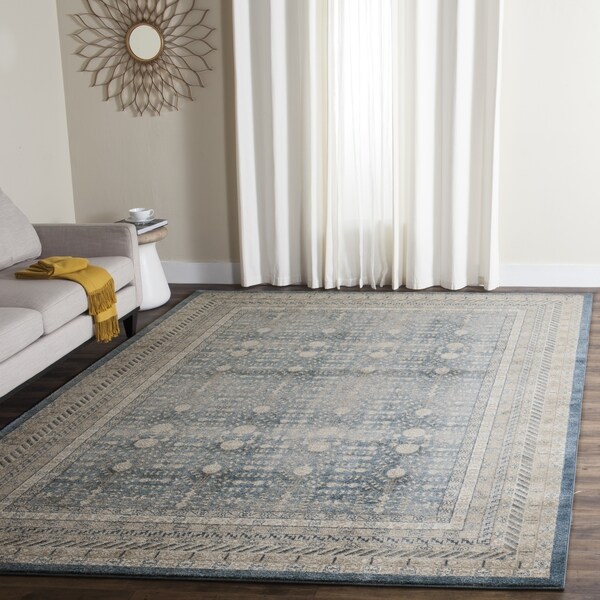 Safavieh Sofia Vintage Blue/ Beige Distressed Rug - 9' x 12'