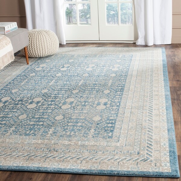 Safavieh Sofia Vintage Blue/ Beige Distressed Rug - 9' x 12'