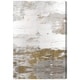 preview thumbnail 2 of 6, Oliver Gal 'Tall Sensation' Abstract Wall Art Canvas Print - Gold, White