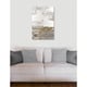 preview thumbnail 6 of 6, Oliver Gal 'Tall Sensation' Abstract Wall Art Canvas Print - Gold, White