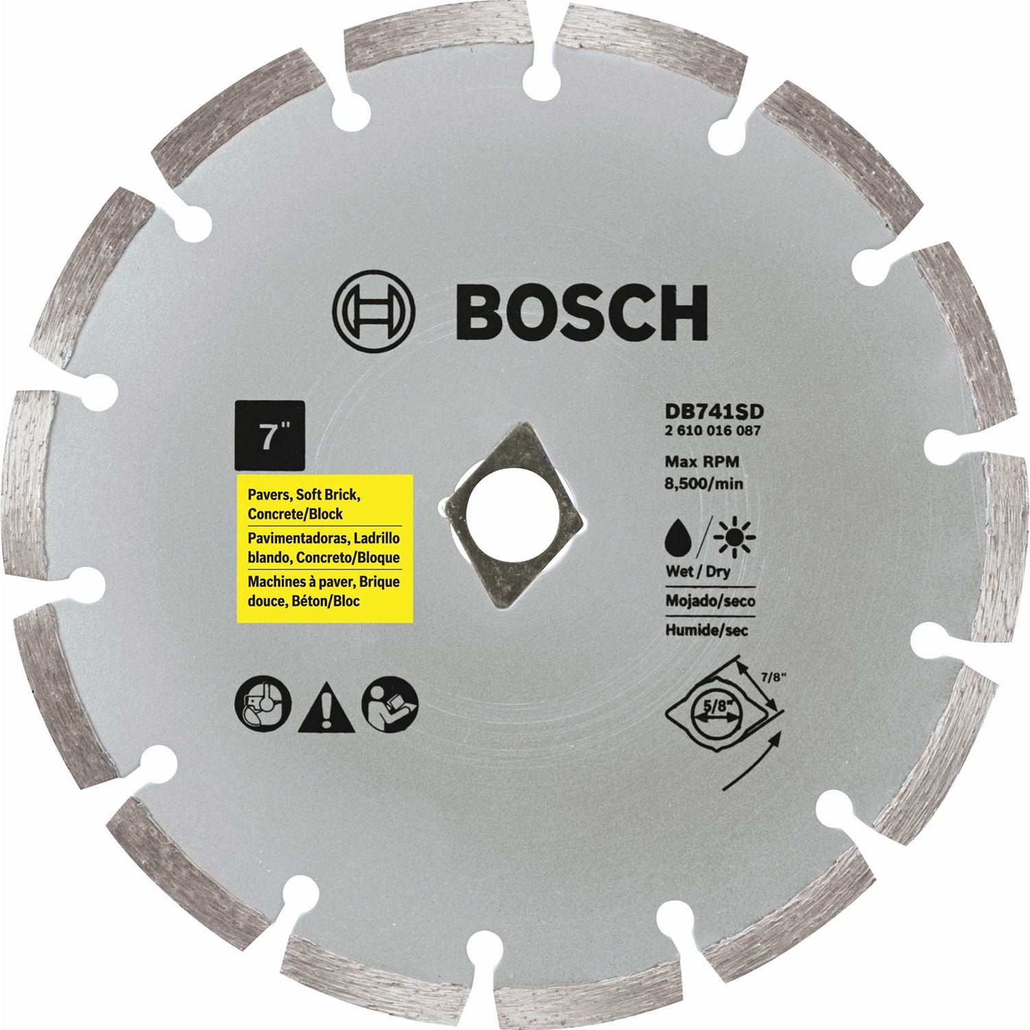 Bosch DB741SD 7 Diamond Standard Segmented Rim Blade   18563896