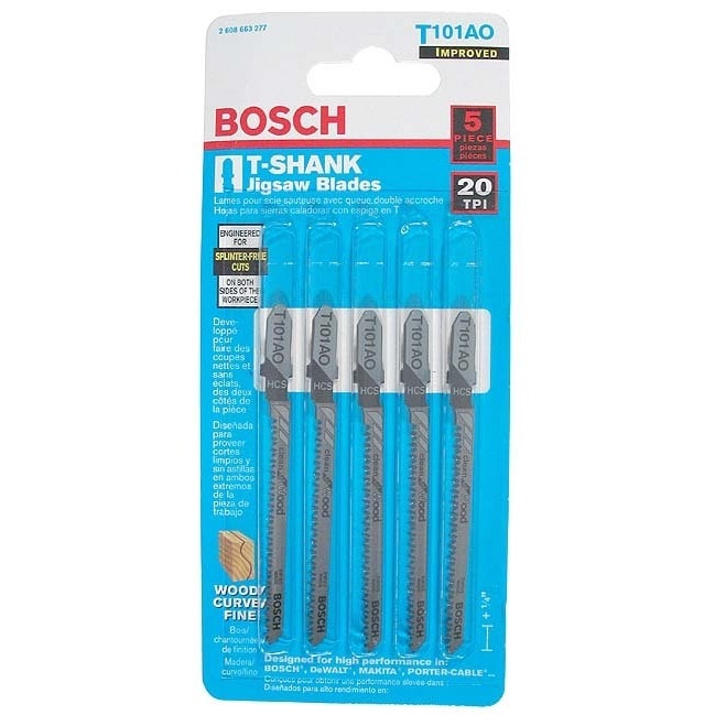 Shop Bosch T101ao T Shank Wood Jig Saw Blades 3 1 4 Free