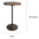 Carbon Loft Goddard Industrial Adjustable Dining/ Bar Table - N/A - Thumbnail 12