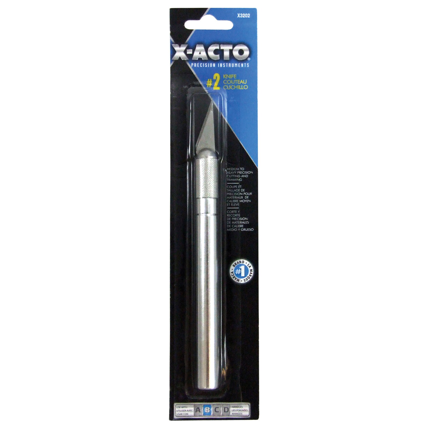 X Acto X3202 No. 2 Medium Weight Precision Knife Silver 5"L eBay