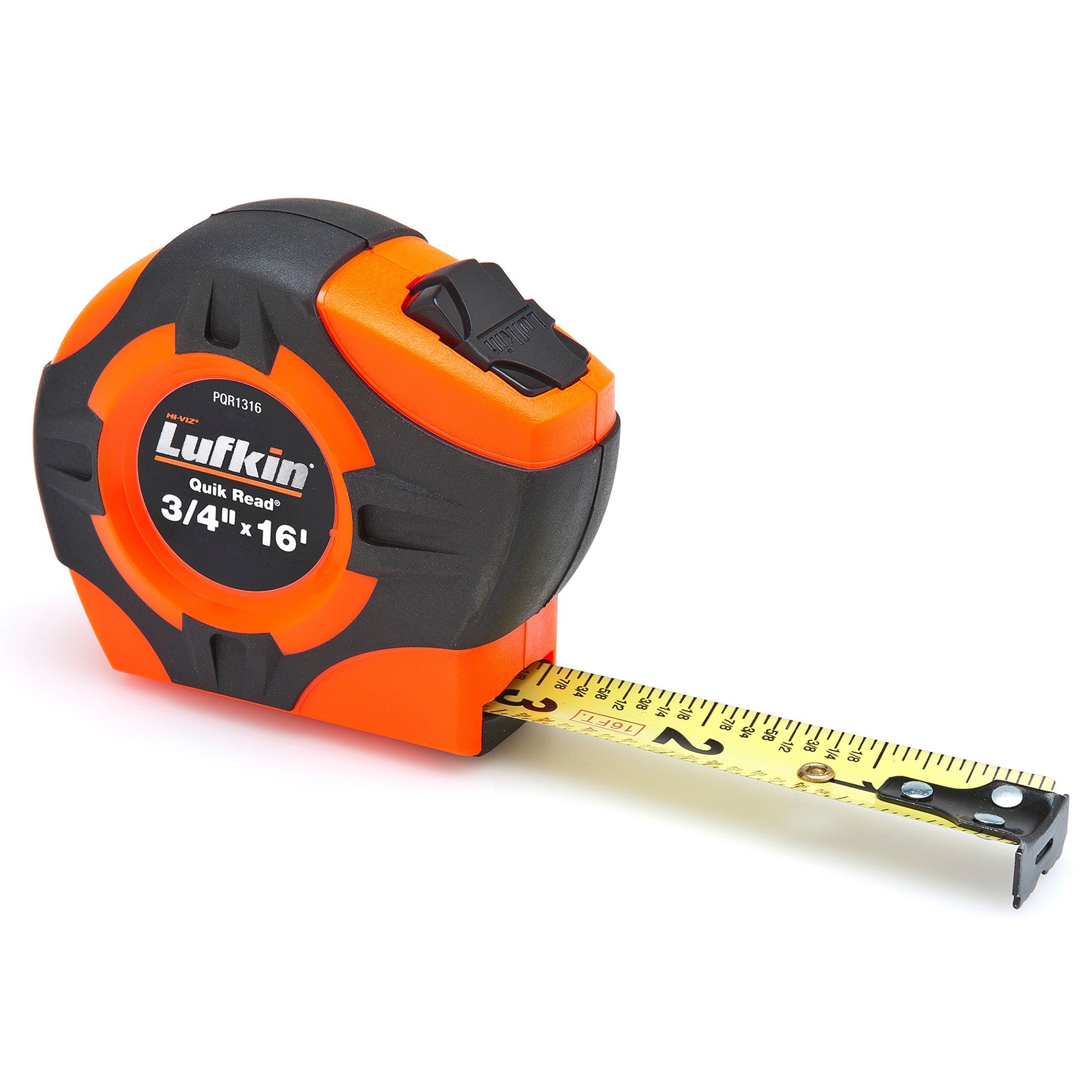 Lufkin PQR1316 Orange Power Tape Measure 3/4 x 16